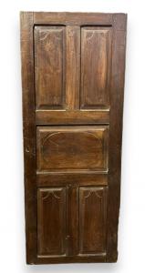 PTI766 - Porta antiga de uma folha, dupla face, época de 1700, medidas cm L 73 x A 189